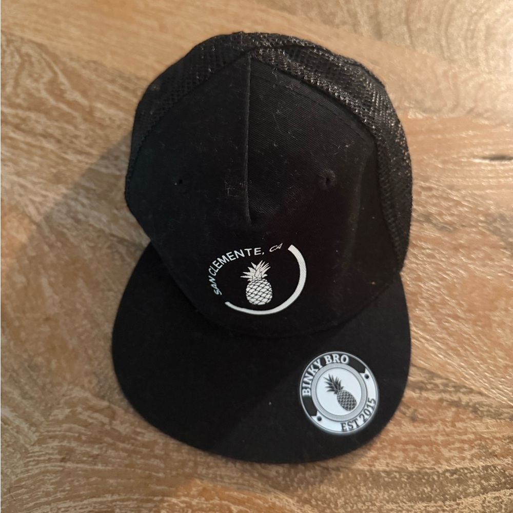 Binky Bro Black Pineapple Trucker Hat, Infant
